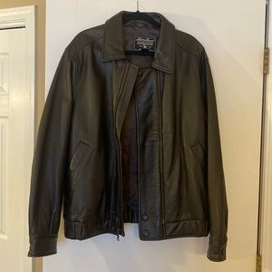 Eddie Bauer genuine leather jacket. NWT